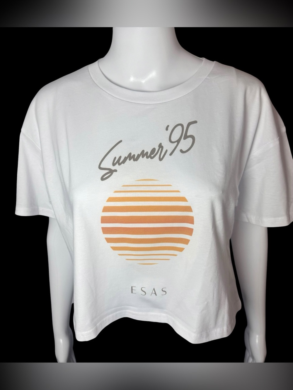 Summer ‘95 ESAS Crop Tee shirt by Ascolour ☀️🧡 Size Large